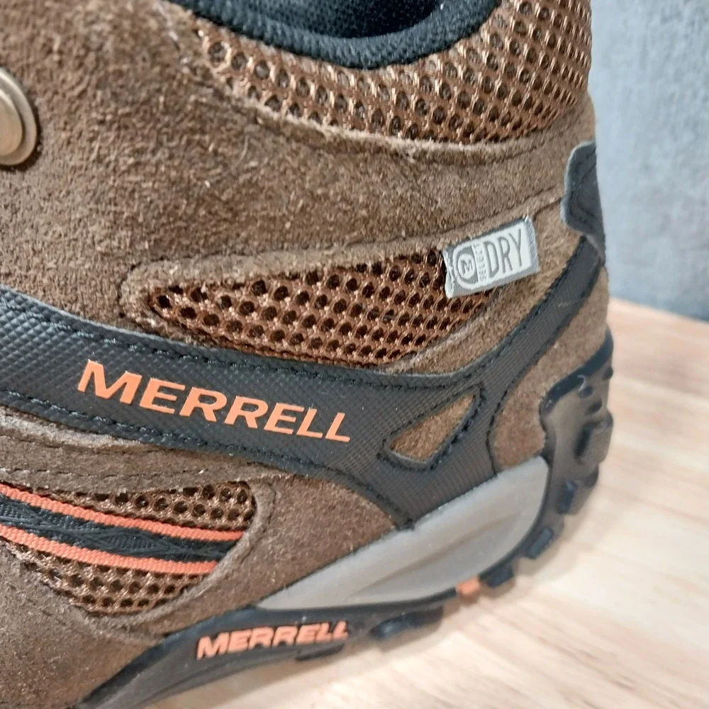 Merrell Hiking Boots Alverstone Mens Mid Waterproof J375804C Mens Size 8 Brown